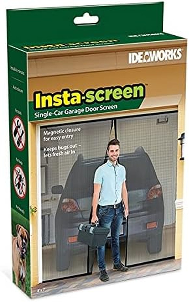 Single Garage Door Screen, 7'X8'