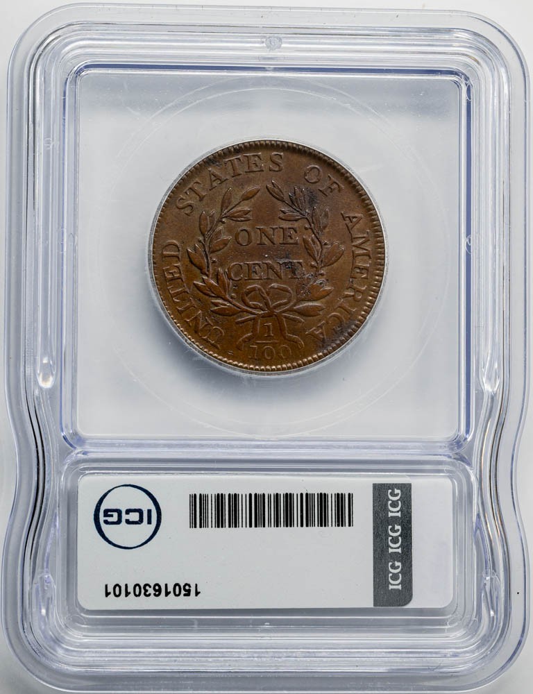 1807 Large Cent 1c MS63 ICG 951074-1