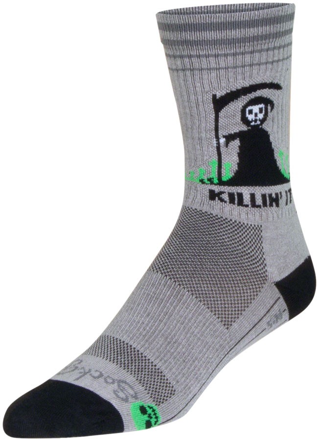 SockGuy Killin' It Crew Sock - 6", Large/X-Large