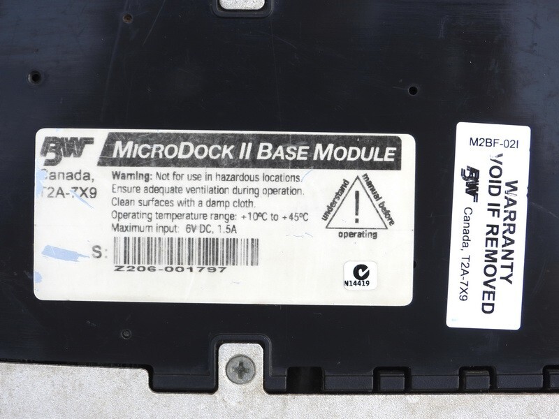 BW MICRODOCK II AUTOMATIC TEST & CALIBRATION SYSTEM GAS DETECTOR DOCKING STATION