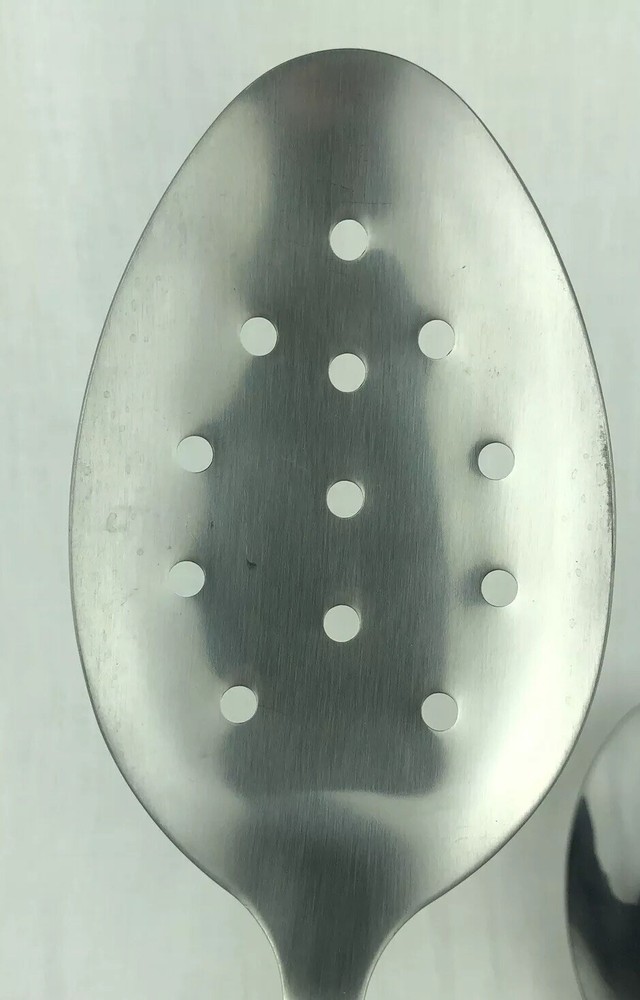Temp-tations Presentable Ovenware by Tara Slotted Spoon Serving Green White