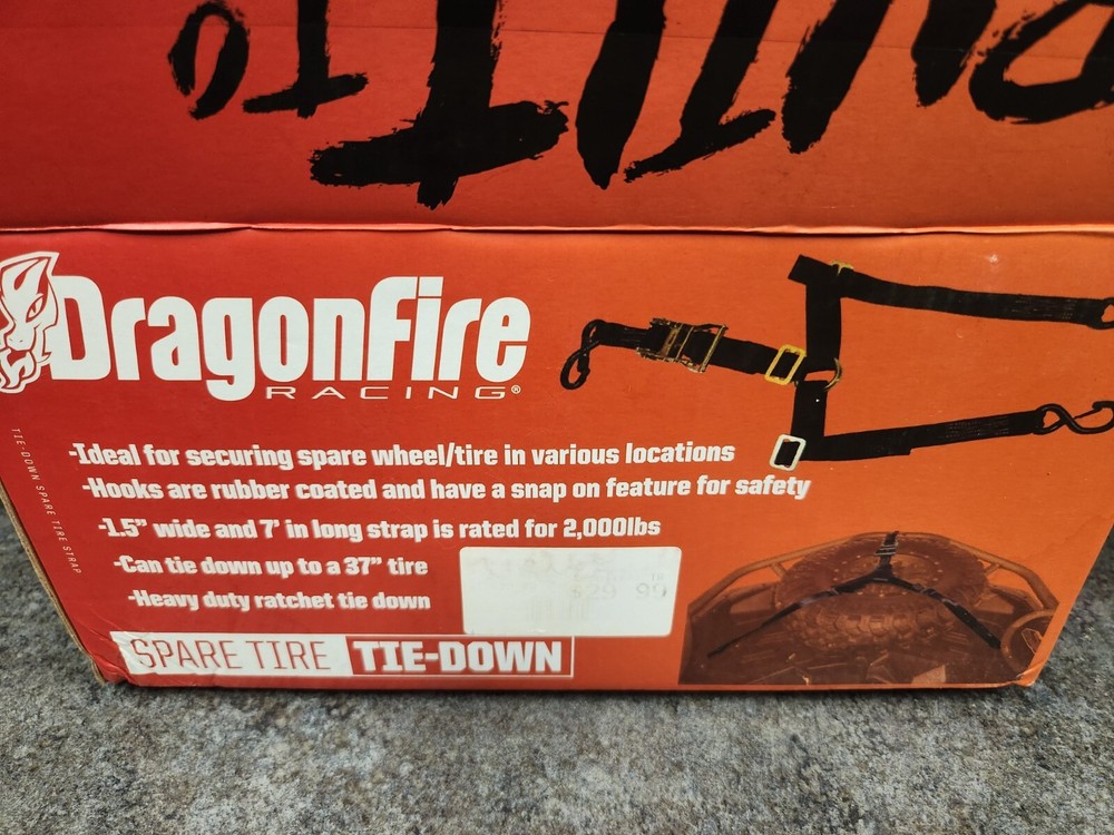 522134 DRAGONFIRE 2" RATCHET STRAP