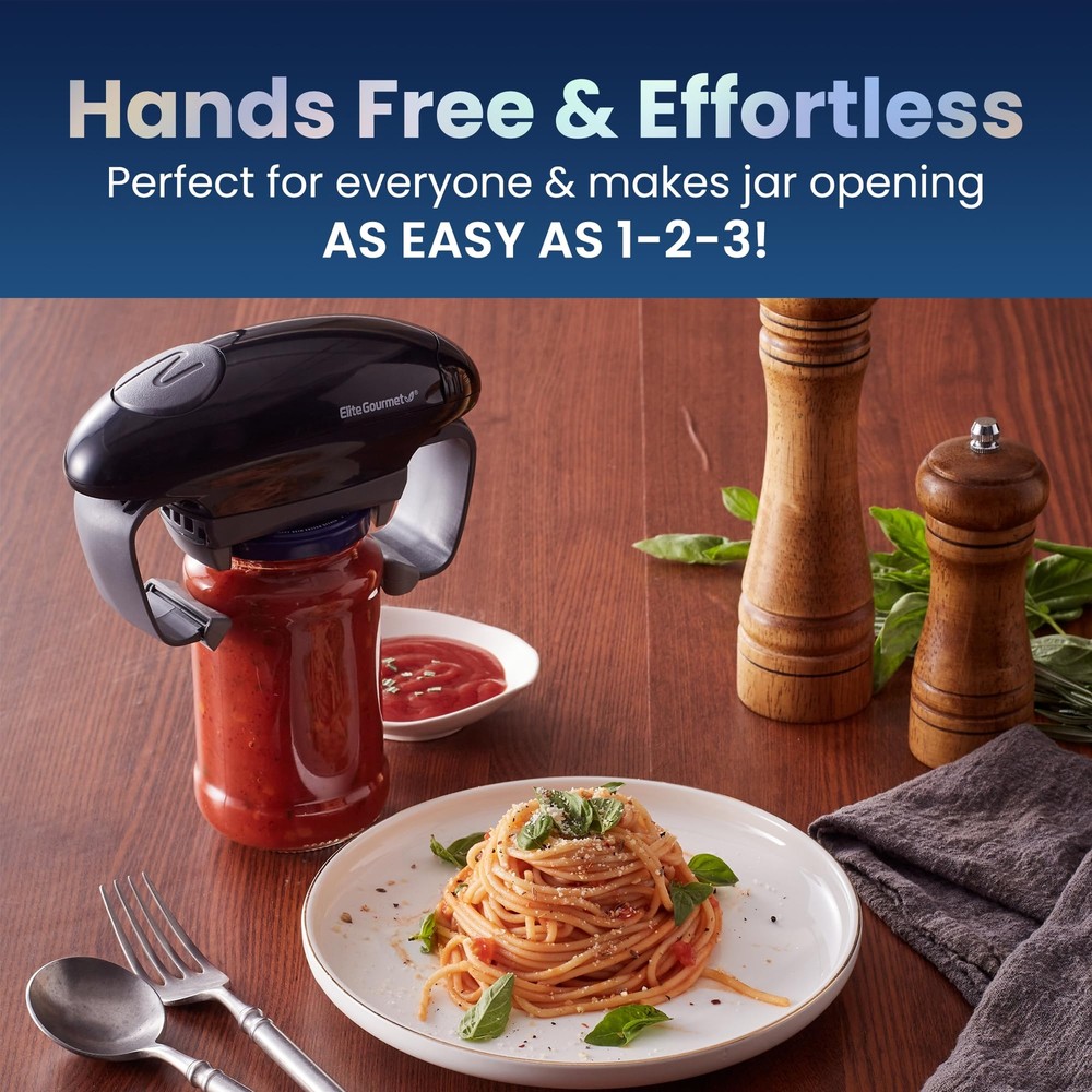 Electric Automatic Jar Bottle Opener for Arthritic and Weak Hands