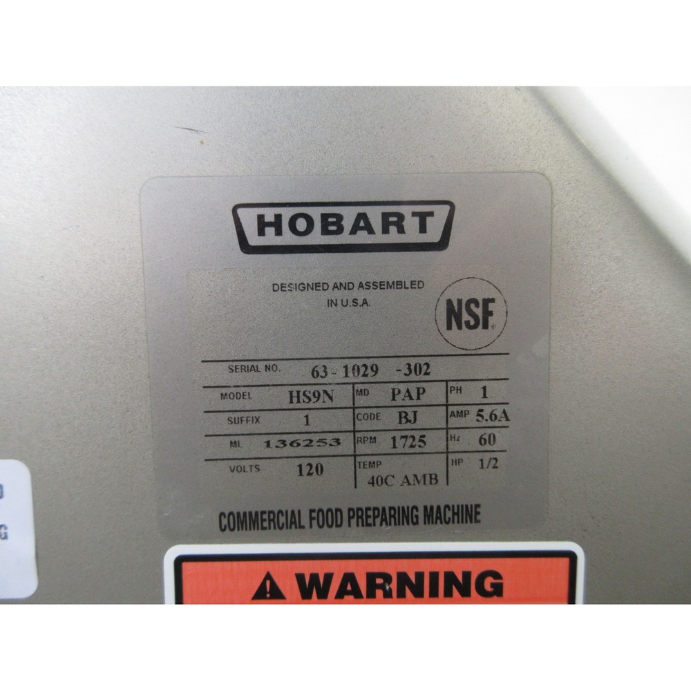 Hobart HS9N Automatic Meat Slicer