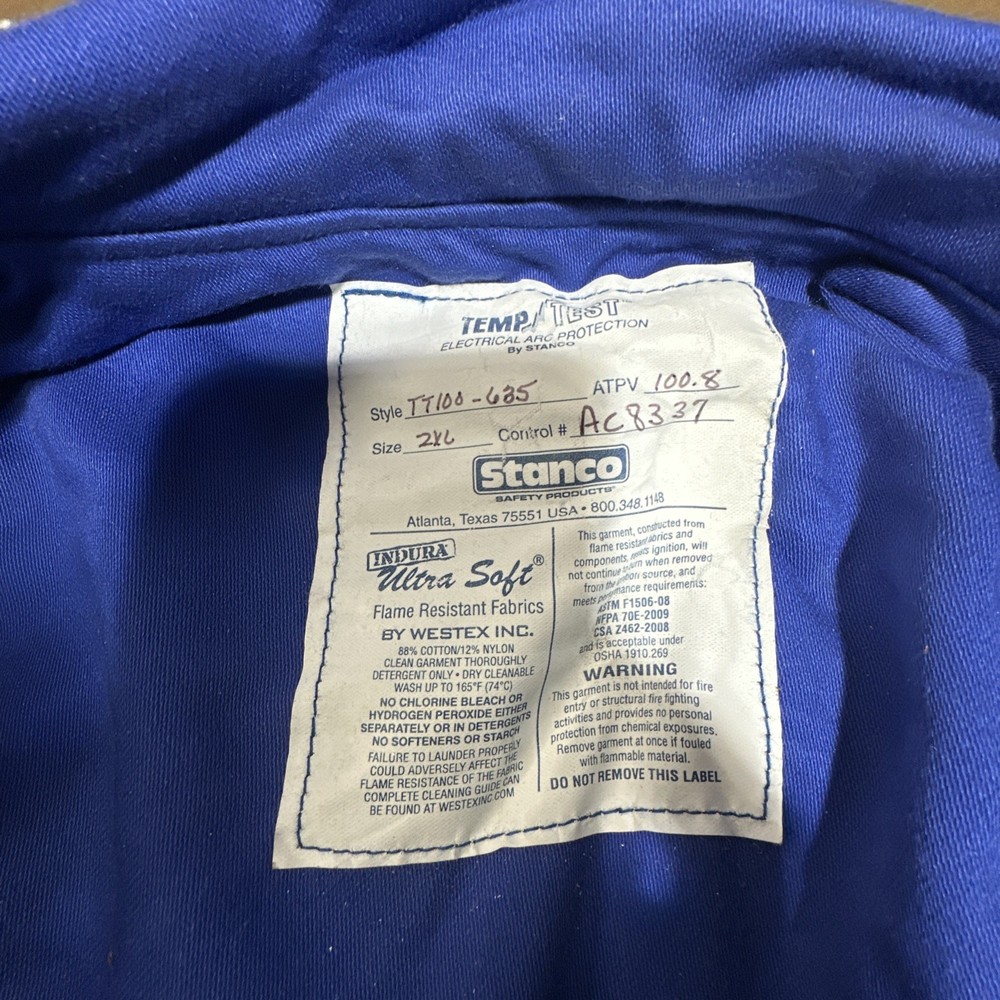 Stanco Arc Flash Coat TT-635 2XL