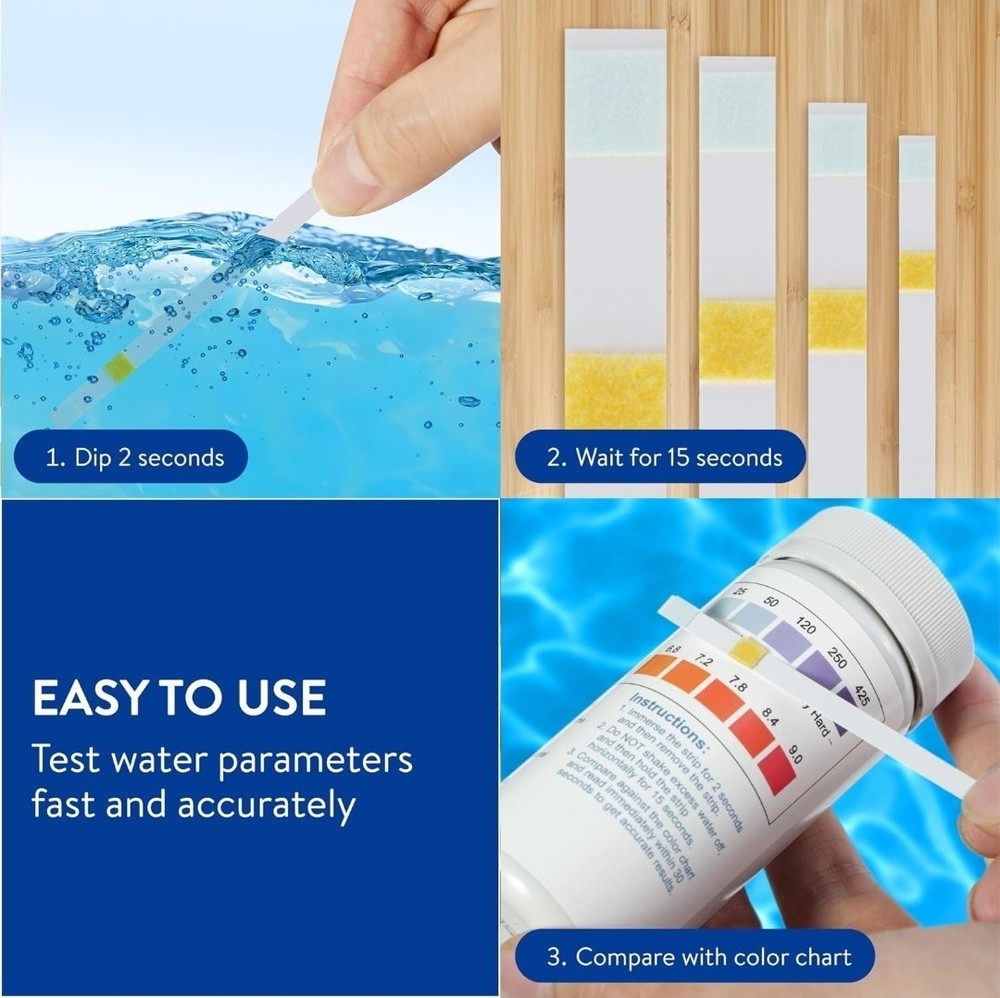 Water Hardness Test Kit-150 Strips + pH Test Strips