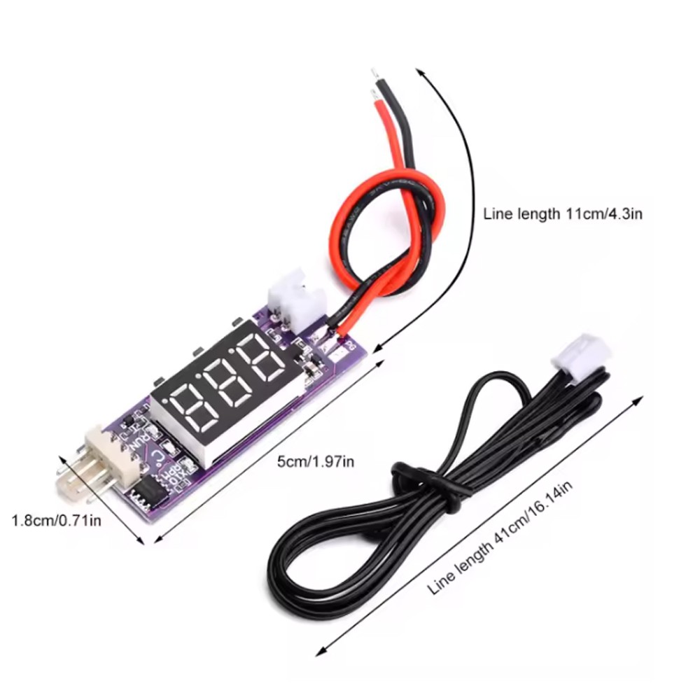2PCS DC12V 4-wire PWM Fan Temperature Control Speed Controller Temperature Speed