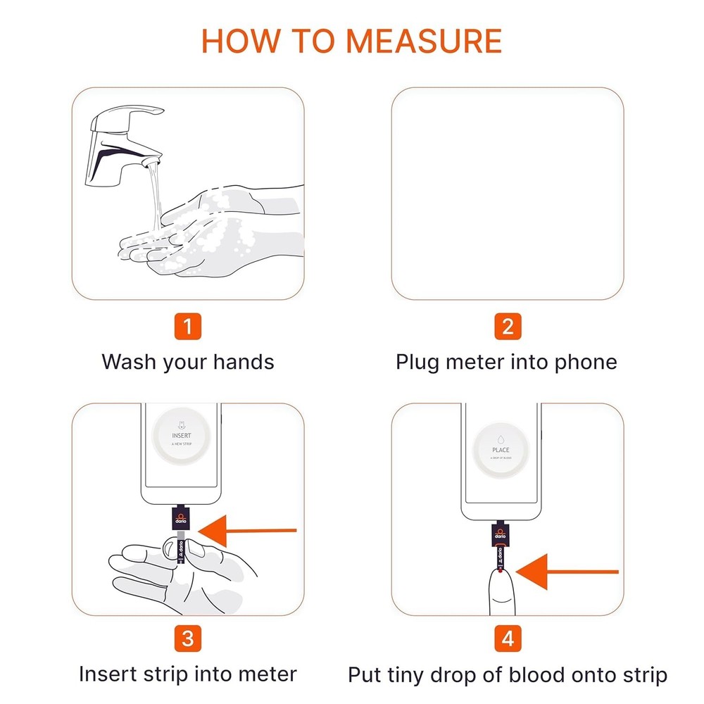 All-in-One Diabetes Testing Kit with Glucometer, Lancets & Strips for Android