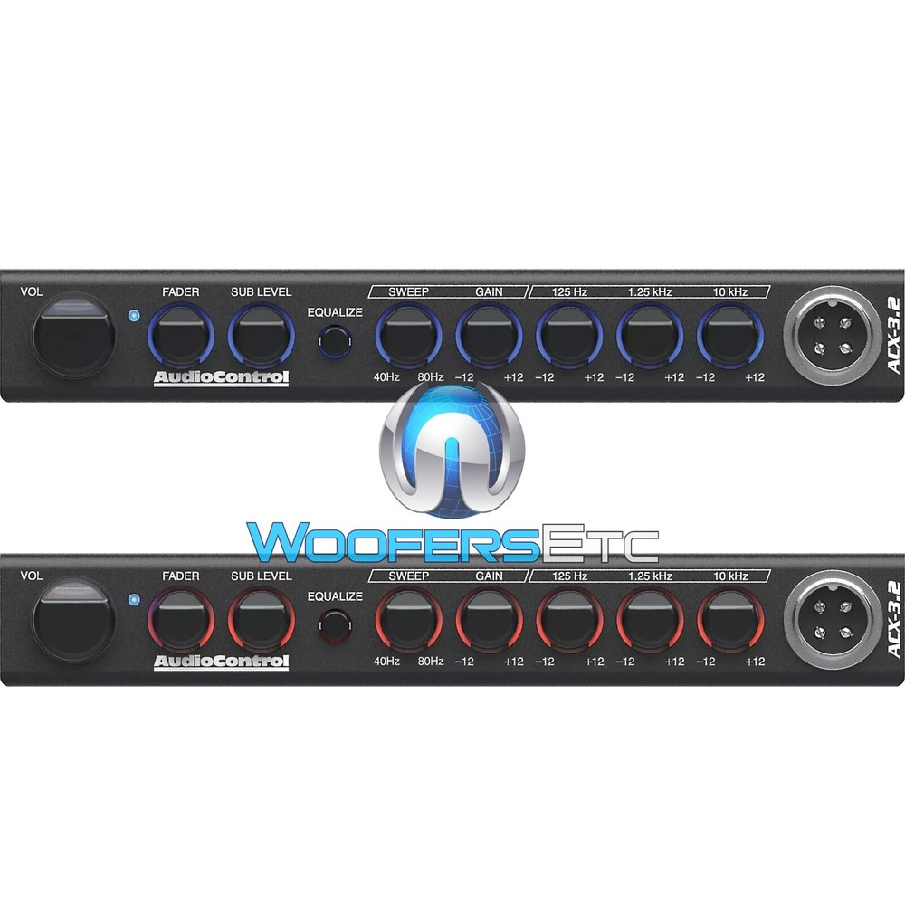 AUDIO CONTROL ACX-3.2 ALL WEATHER EQUALIZER & CROSSOVER & PAGING MICROPHONE NEW