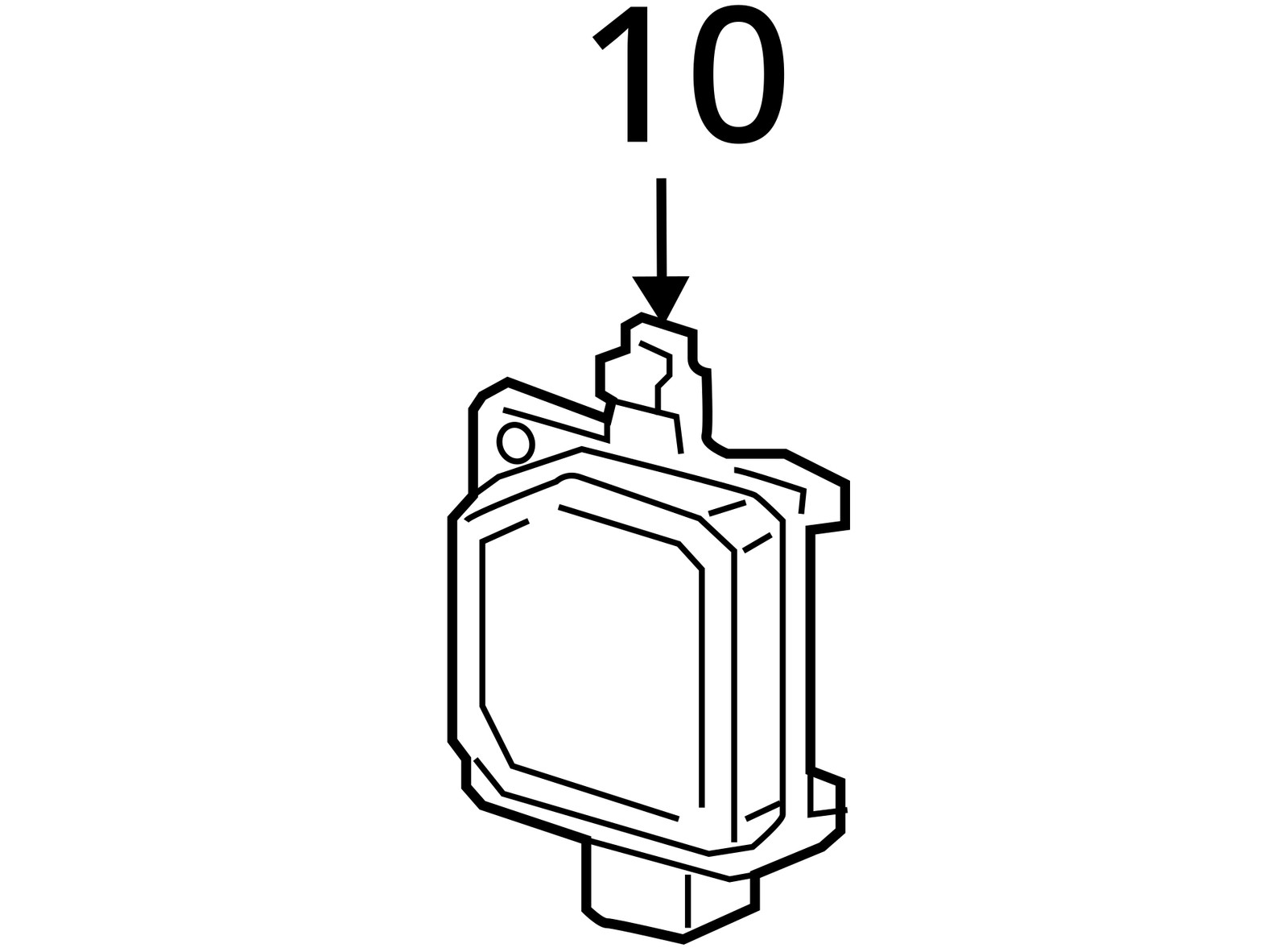 Camera/Projector Radar Unit Blind Spot Alert Inner Quarter Fits 19 PRIUS