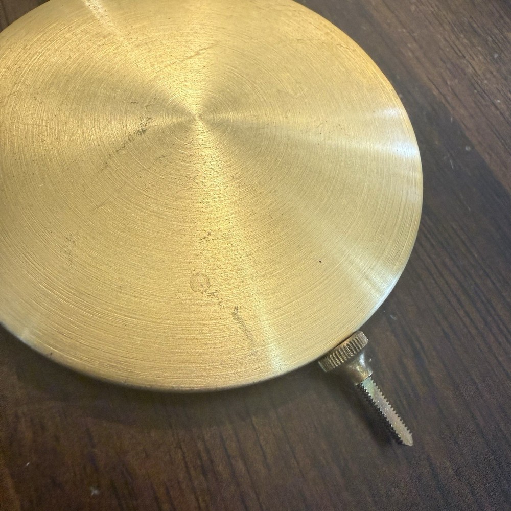 Vintage Brass clock pendulum and weights from a wall clock