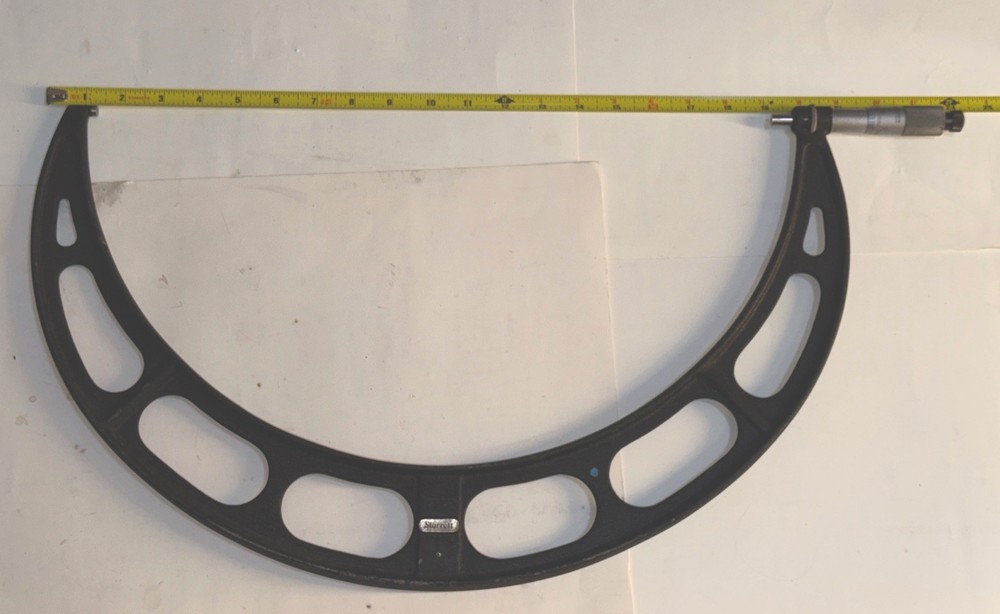 Starrett 17” – 18”  Outside Micrometer #436 Locking Ratcheting