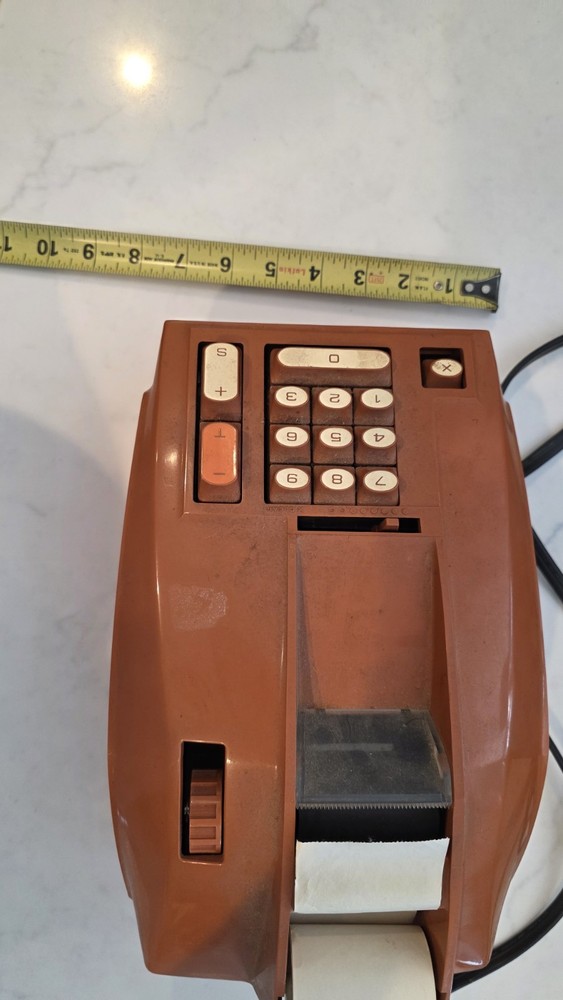 Vintage Sears Adding Machine Model 888.58801 Burnt Orange