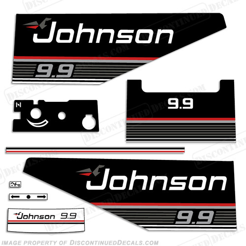 Fits Johnson 1990 9.9hp Decal Kit