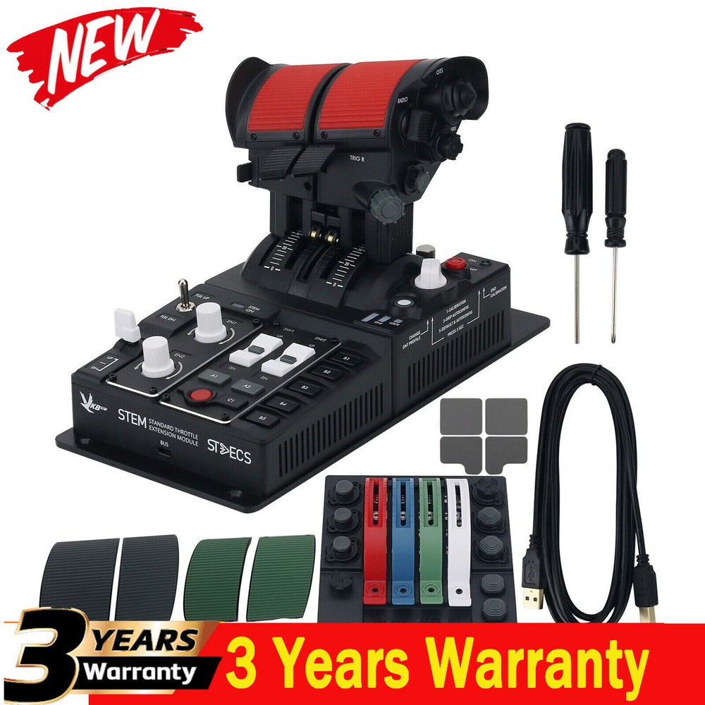 VKBSIM STECS Standard Flight Throttle Flight SIM Throttle STEM Extension Module