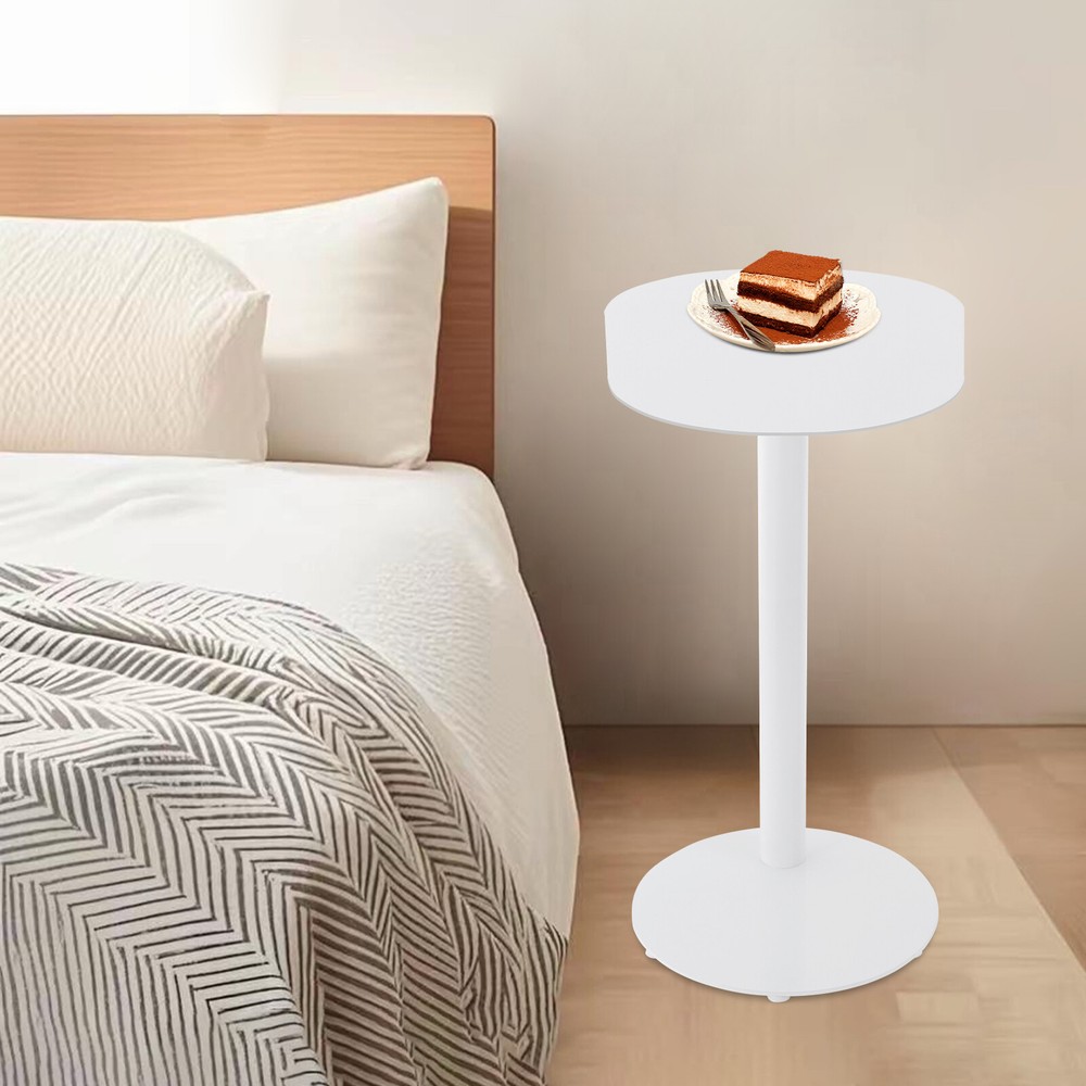 C-shaped Side Table, Iron End Table, Couch Side Table, Bedside Table 20*14-inch