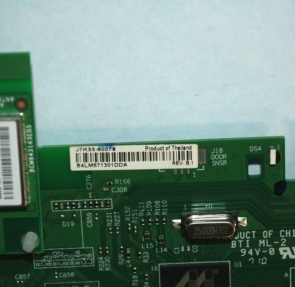 HP OfficeJet 6962 Printer Main Logic Board / Formatter J7K33-60078