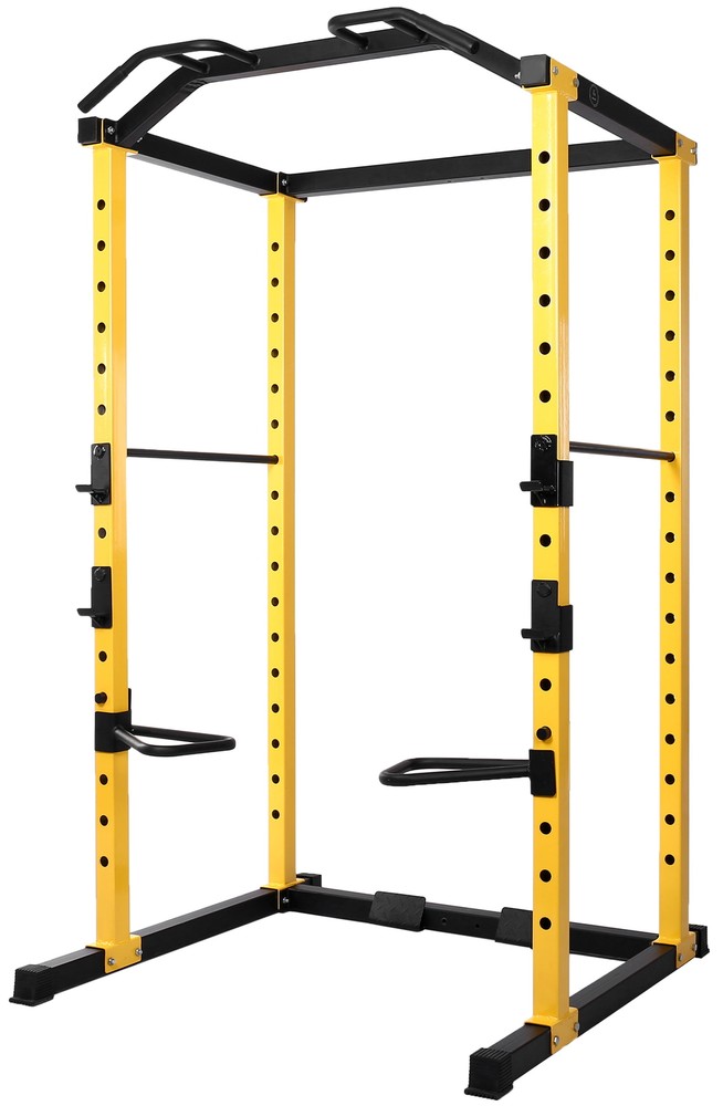1000 Lb Capacity Adjustable Power Cage Rack Lat Pull Down Cable Crossover New