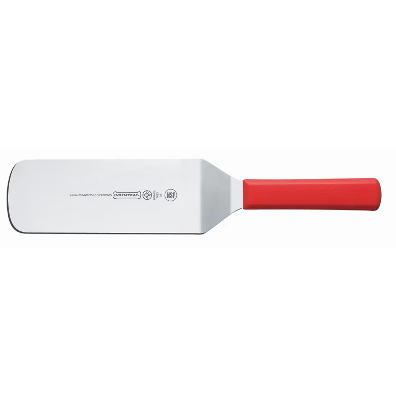 Mundial R5683 Red Handle 8" x 3" Solid Turner