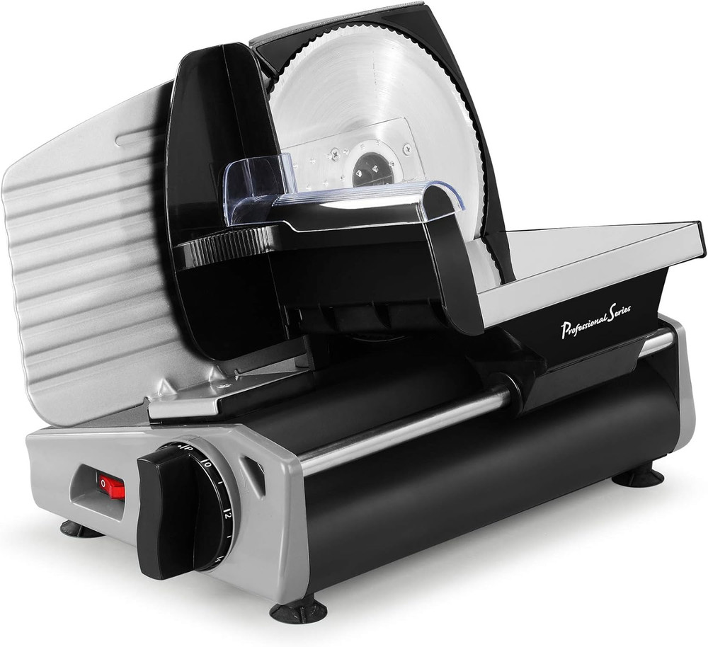 Meat Slicer, Cuts Meat, Cheese, Bread, Fruit & Vegetables, Adjustable Slice Thic
