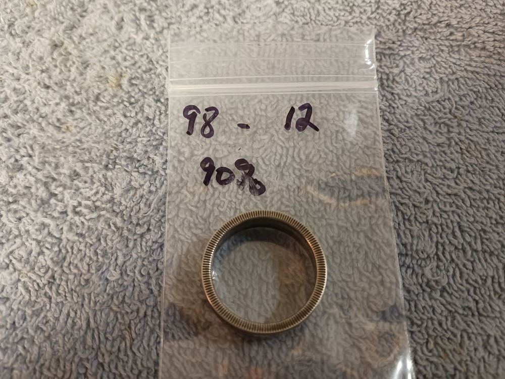 1998 90% Silver Half Dollars coin ring handmade size 12