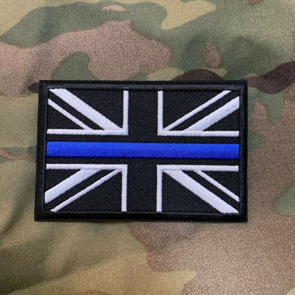 Subdued Thin Blue Line Union Jack Patch