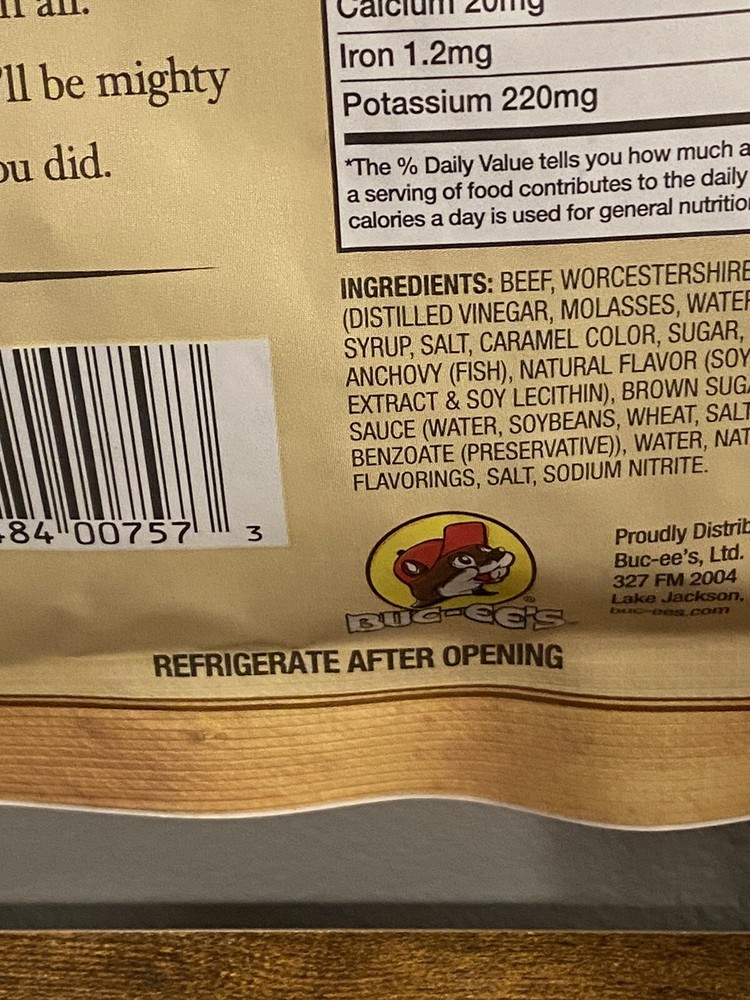 Bucees Steakhouse Beef Jerky 4oz