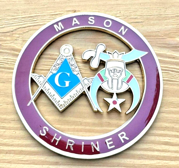Mason Shriner Cut Out Car Emblem
