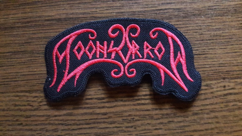 MOONSORROW,SEW ON RED EMBROIDERED PATCH