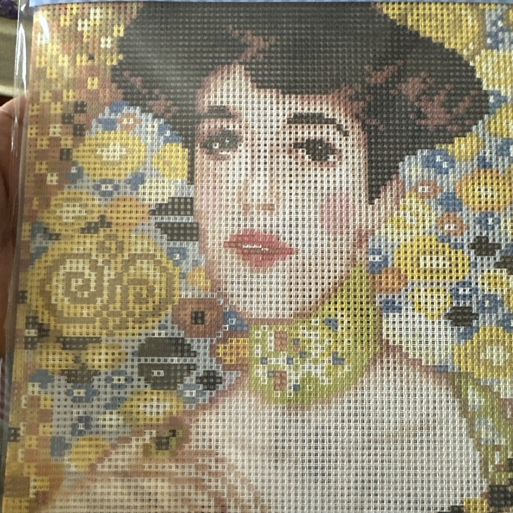 Printed needlepoint tapestry Canvas Only Klimt Adele 40x50Cm Orchidea