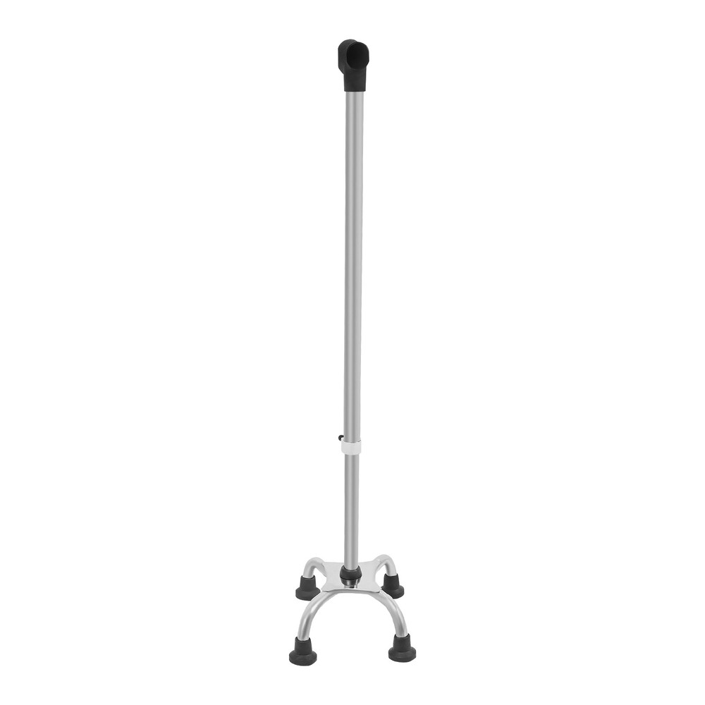 Adjustable Walking Cane Stick Mobility Quad Four Prong Base Small Base Walker