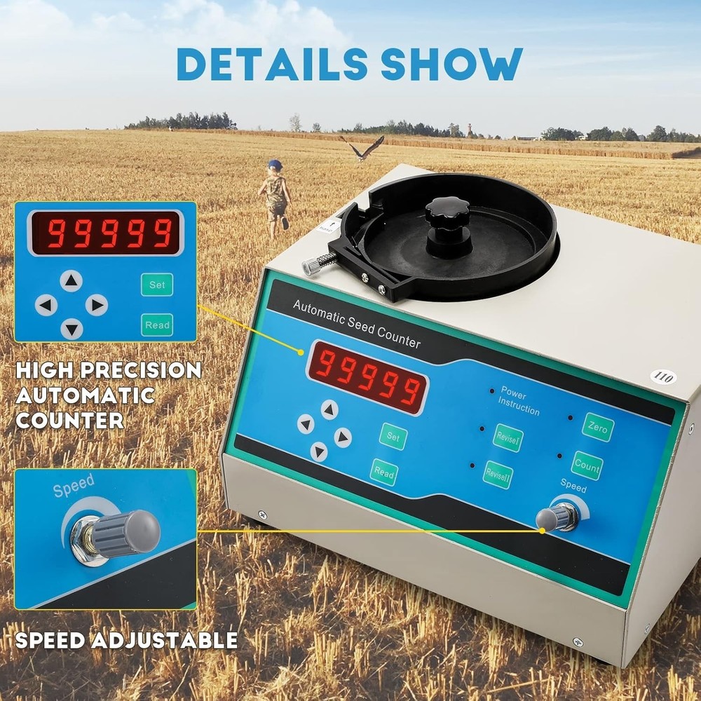CGOLDENWALL New Automatic Seeds Counter Machine Microcomputer Automatic#4536AR2