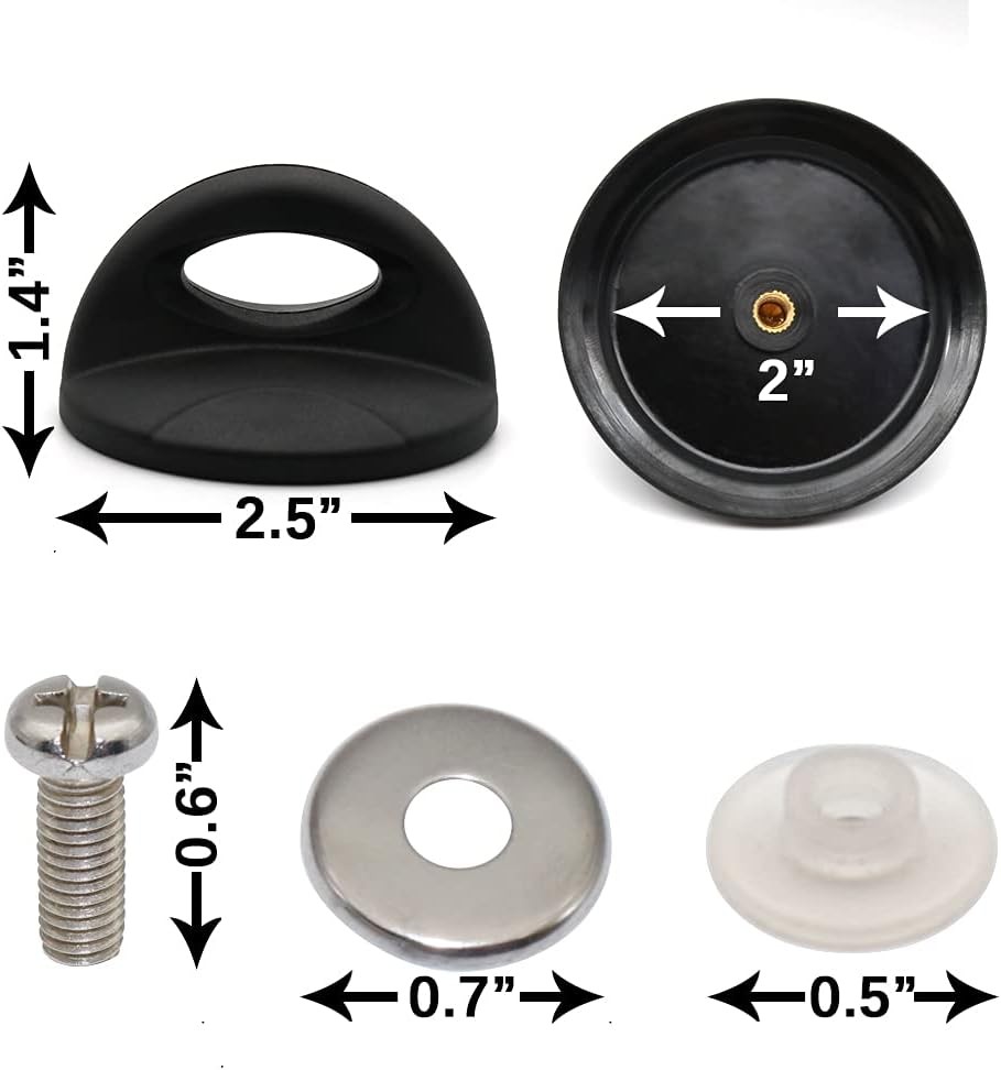 2-Pack Pot Lid Handle Replacement Knobs – Universal Cookware Lid Parts