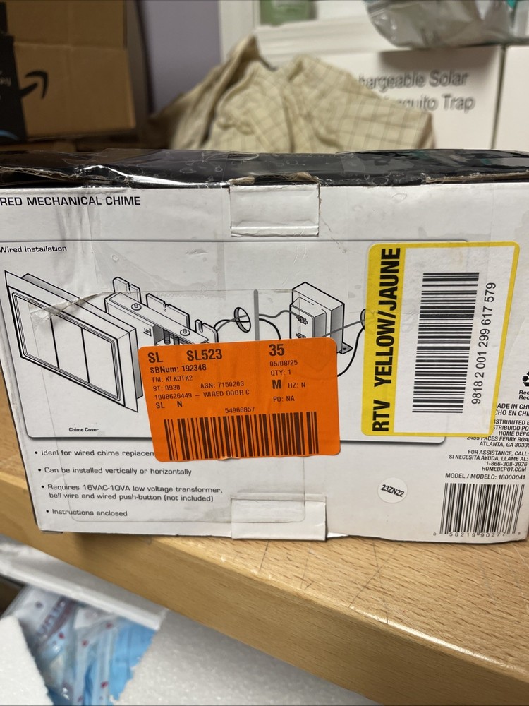 Defiant Wired Door Chime White