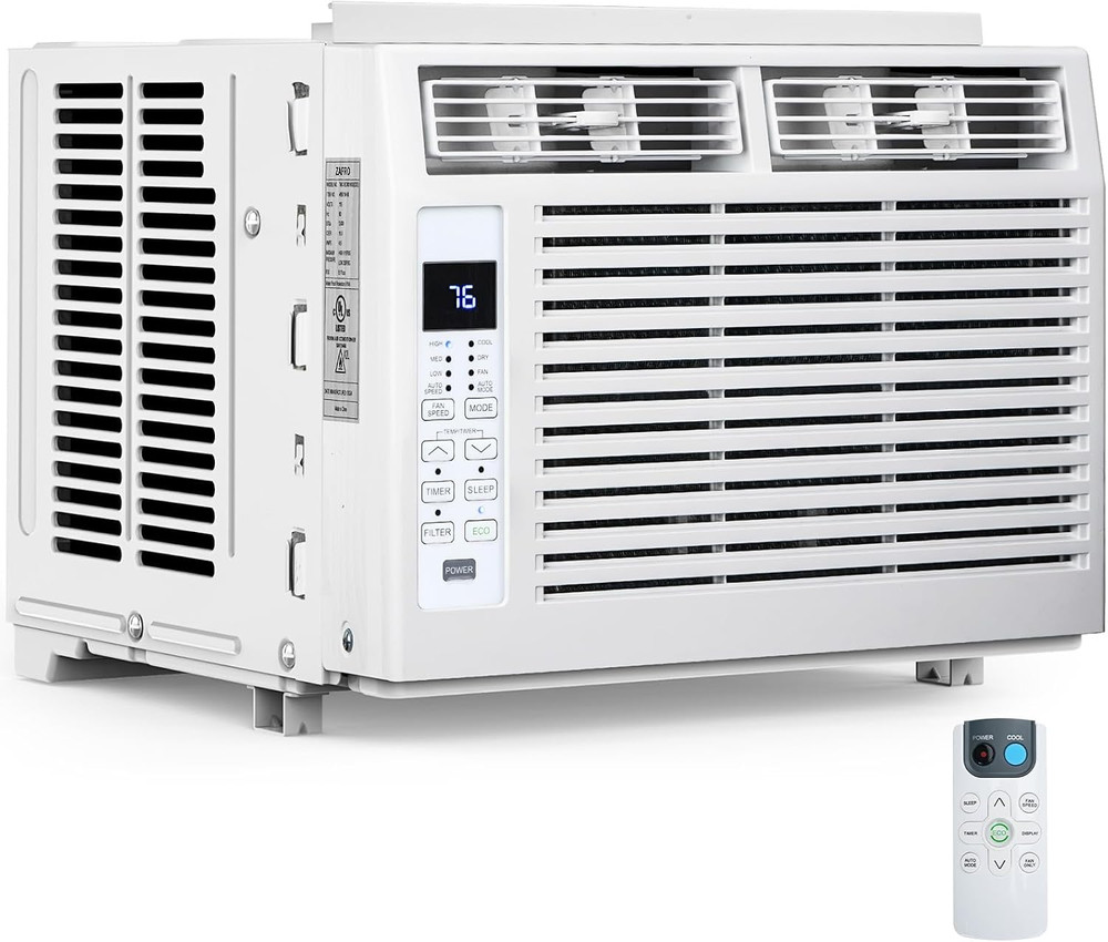 Electactic Window Air Conditioner 6,000 BTU, Window Type AC Unit with Cooling, D