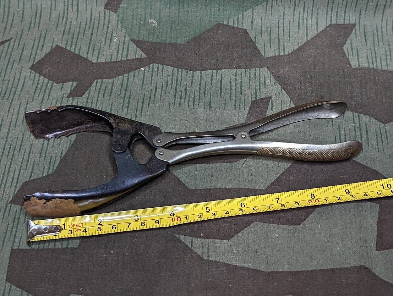 Vintage 1930s / 1940s German Sonne DRGM Coal Tongs WWII AS-IS Stove Briquettes