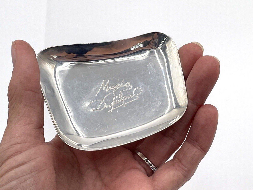 Set of 10 Turkish Silverplate Trinket Trays Nut Dishes or Ashtrays