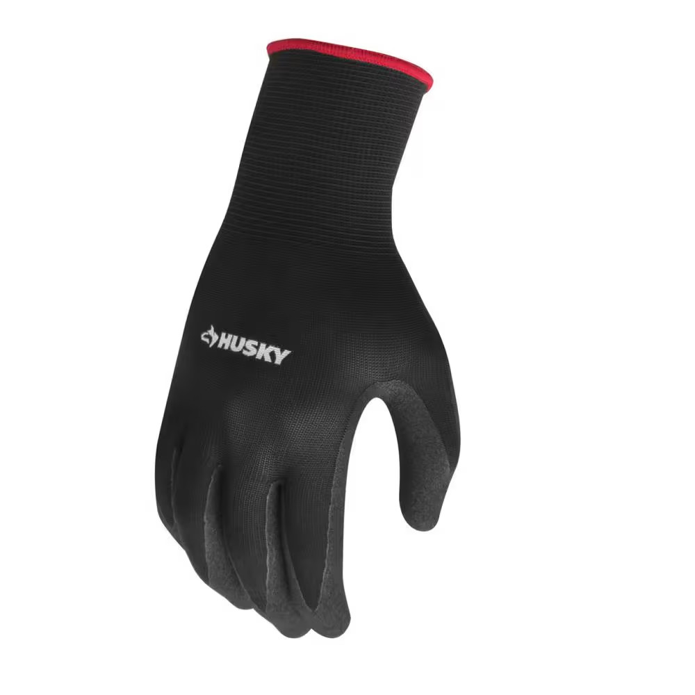 Large Textured Nitrile Grip Gloves (6-Pack)