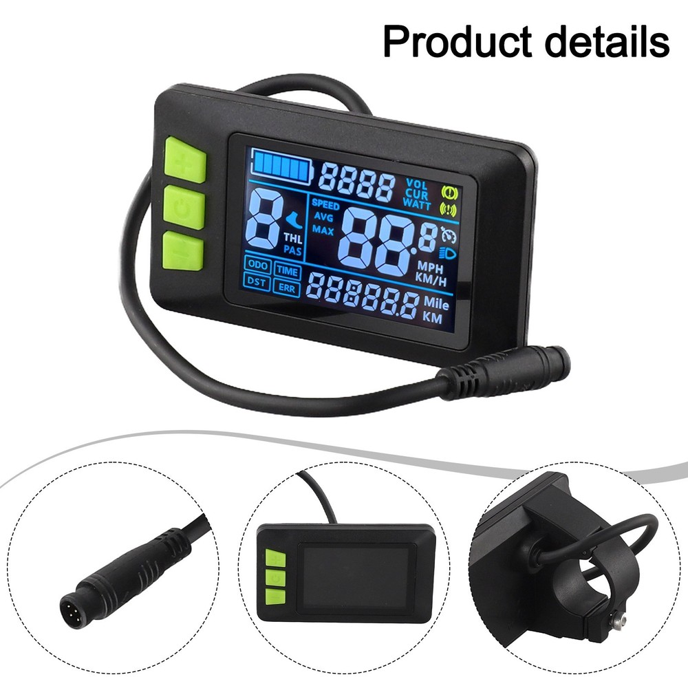 High Performance Electric Bicycle Color Screen Meter with Clear Data Output