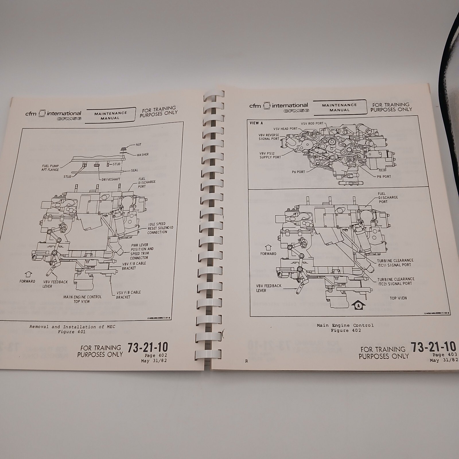 Vintage CFM International CFM56 Line Replaceable Units Students Notebook Manual