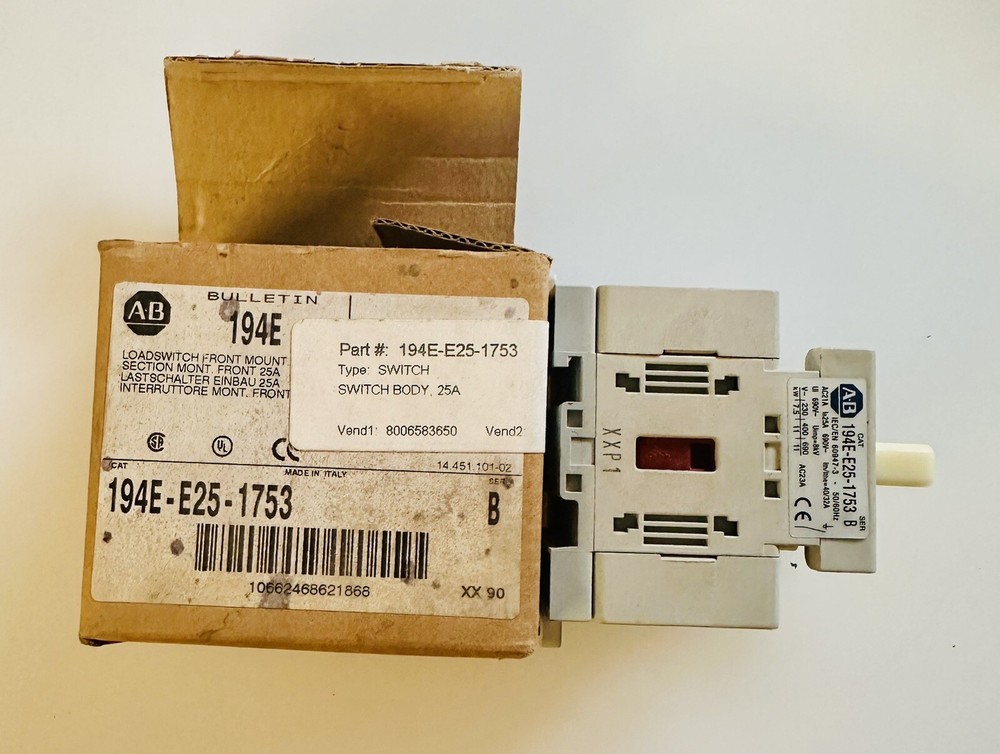 ALLEN BRADLEY 194E-E25-1753 SERIES B LOAD SWITCH