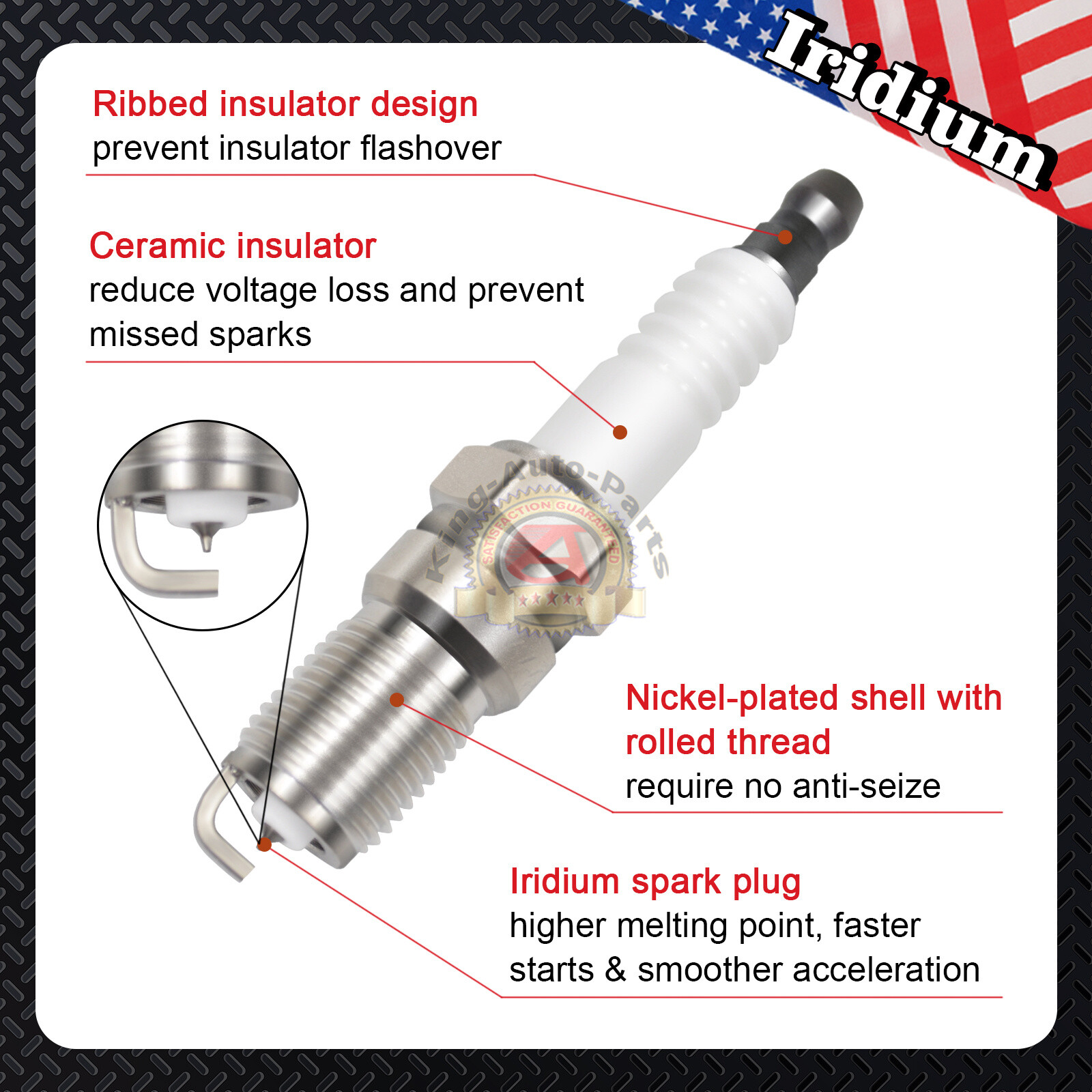 Ignition Coils DG508 & Motorcraft Spark Plugs SP493 Ford Lincoln Mercury 8pcs