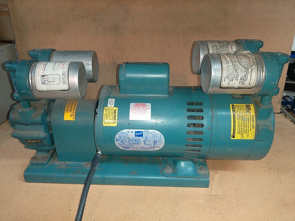 Gast Rotary Vane Vacuum Pump 1022-P142-G537X G537 714 Baumfolder