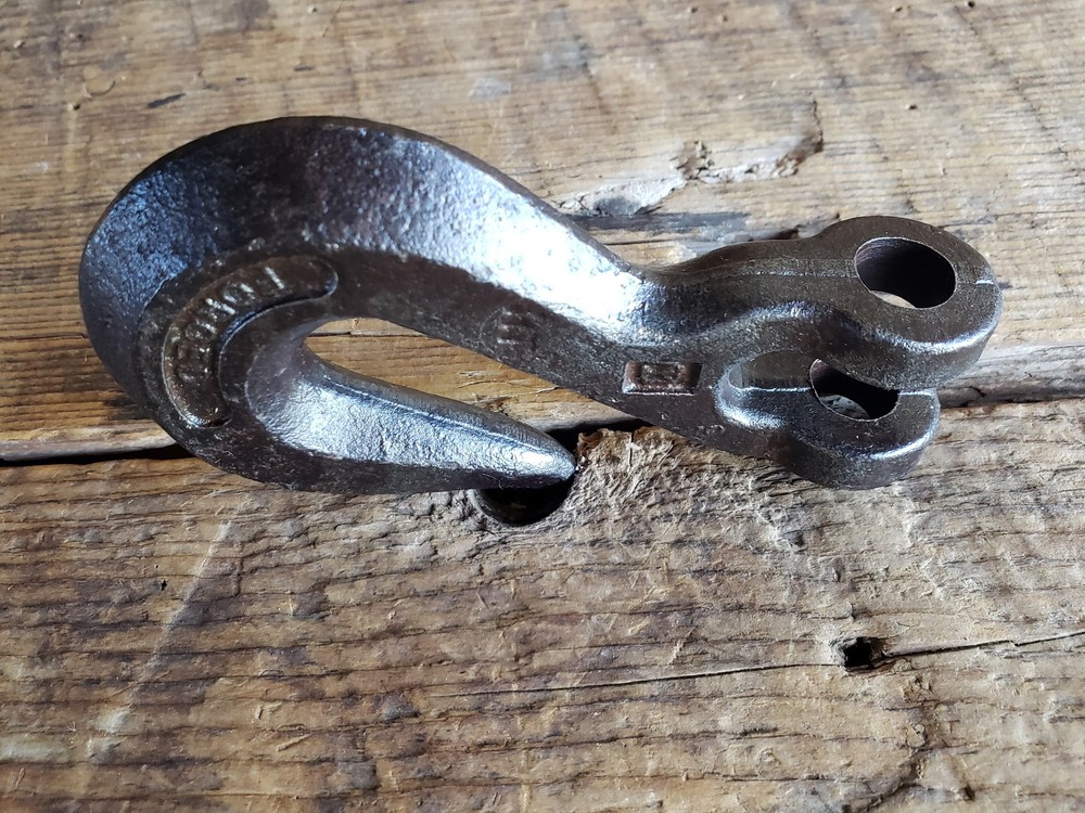 Vintage 3/8" HT Tempered Forged Cleves Hook