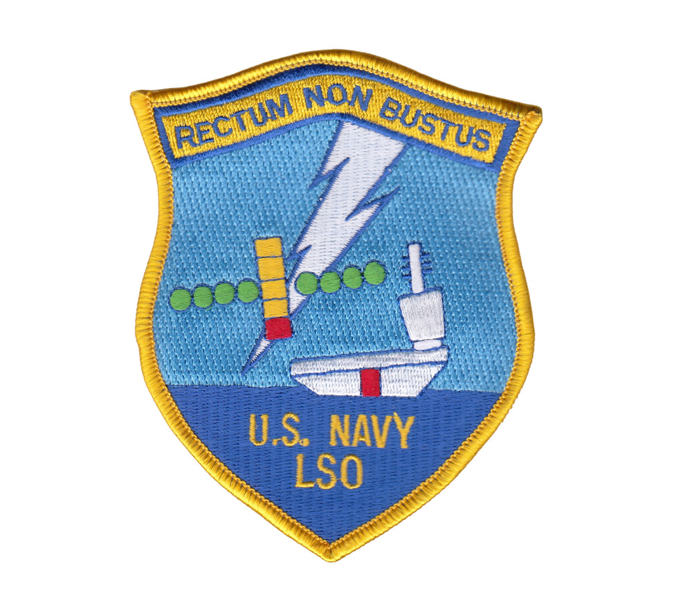 U.S. NAVY LSO RECTUM NON BUSTUS CHEST PATCH