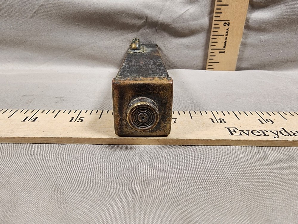 Antique Brass Handheld Surveyor Sighting Tool