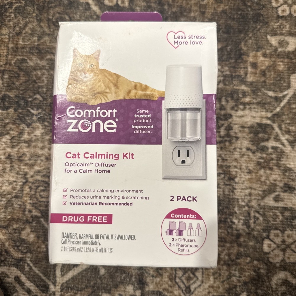 Comfort Zone Single & Multi-Cat Calming Diffuser Kit 2 Pack-NEW
