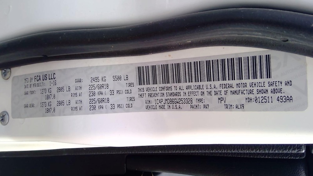 Used Blind Spot Detection System Warning Control Module fits: 2016 Jeep Cherokee