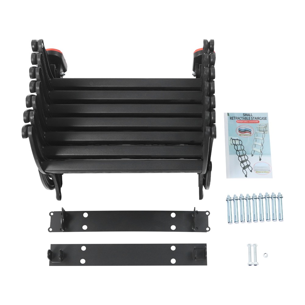 Folding Stair Telescoping Wall Mounted Folding Ladder Step Ladders Retractable