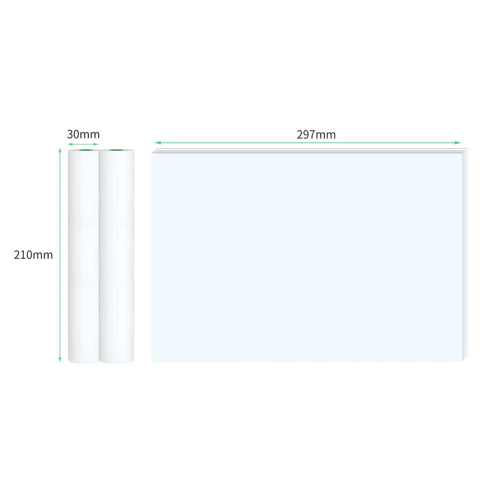 A4 Printer 200 Sheets Thermal Paper Compatible With PeriPage A40 Thermal Printer